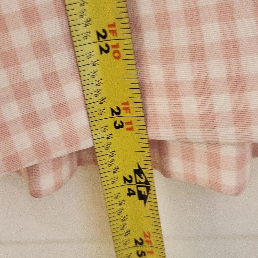 VTG Youngland Pink White Plaid Short Puff Sleeve Dress Size 6t‎ READ #S899